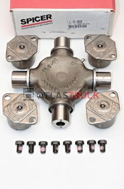 Хрестовина карданного валу 49х200, на 4-х чашках пластини